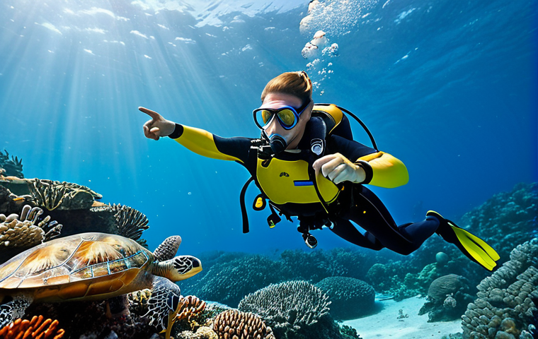 다이빙 강사로서의 커리어 패스 - Aspiring Dive Instructor**

"A young woman in a classroom setting, attentively listening to a senior...