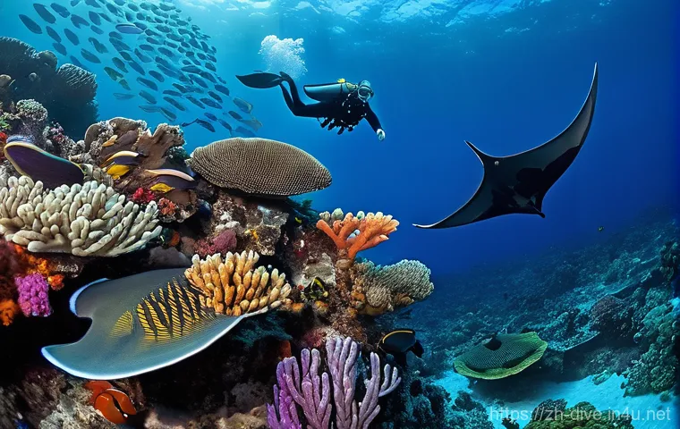 다이빙 강사와 다이빙 가이드의 차이 - **A highly detailed illustration of a patient female scuba diving instructor teaching a beginner div...