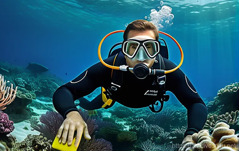 다이빙 강사 준비물 및 필수 장비 - **Prompt:** A professional scuba diving instructor, mid-30s, female, with a confident and approachab...