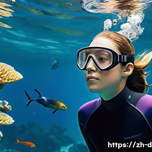 다이빙 강사의 강습생 유형 분석 - **Prompt:** A serene and confident young woman, approximately 20-25 years old, in a sleek, full-body...